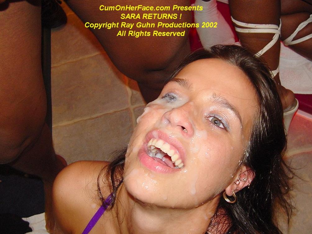 bukkake COHF COHF Sara cum in eye cum in eyes cum on face cumshot facial pierced tongue Sara sexoba_35