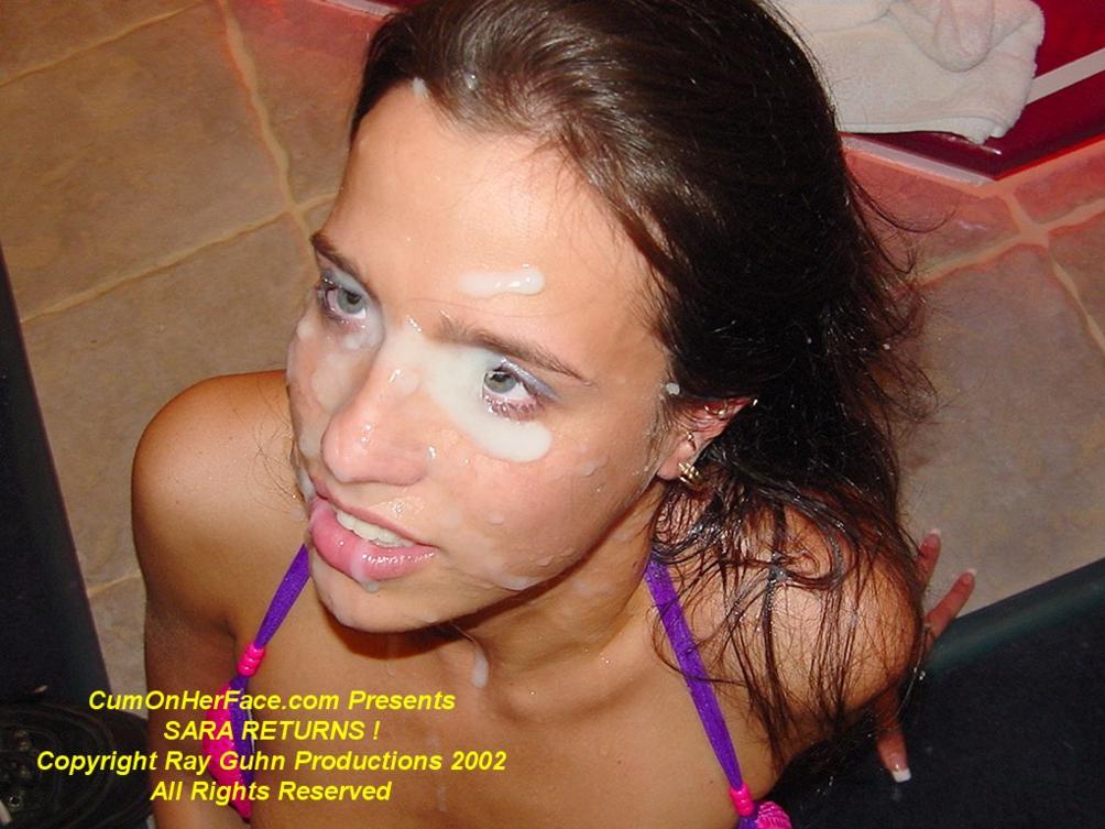 bukkake COHF COHF Sara cum in eye cum in eyes cum on face cumshot facial pierced tongue Sara sexoba_44
