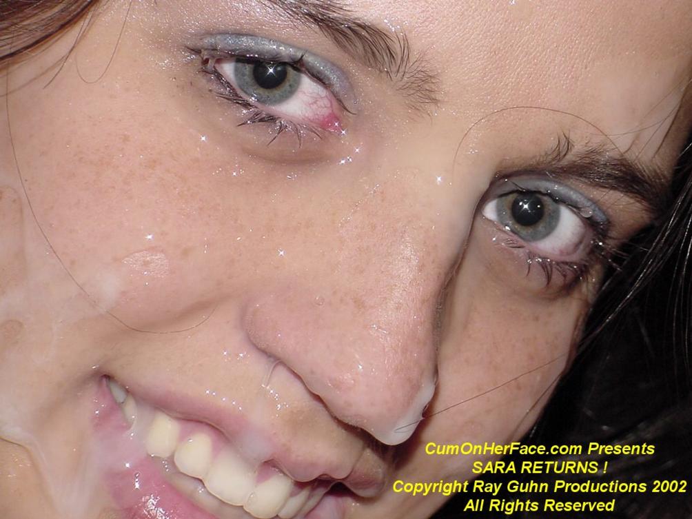 bukkake COHF COHF Sara cum in eye cum in eyes cum on face cumshot facial pierced tongue Sara sexoba_46