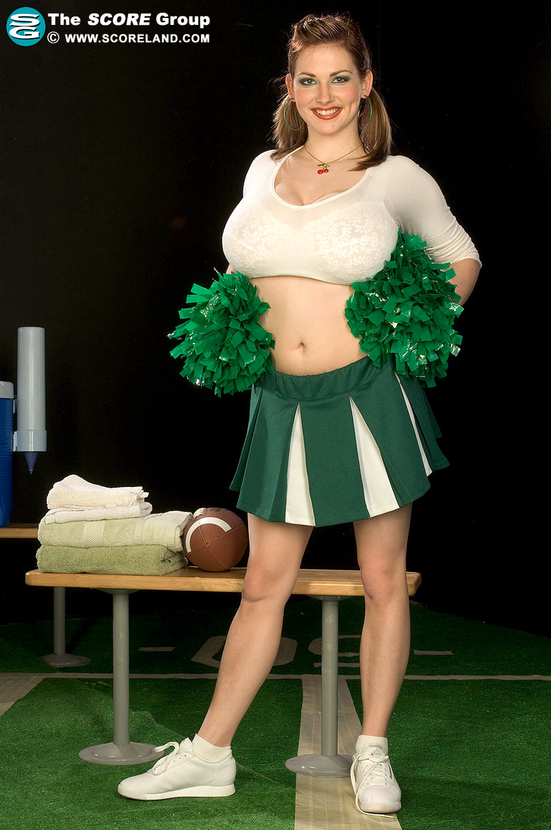 Cheerleader Busty Group - Shaved Brunette Cheerleader Christy Marks with Pierced Labia from Scoreland  Wearing Necklace Enjoying Titfuck - Image Gallery #91513