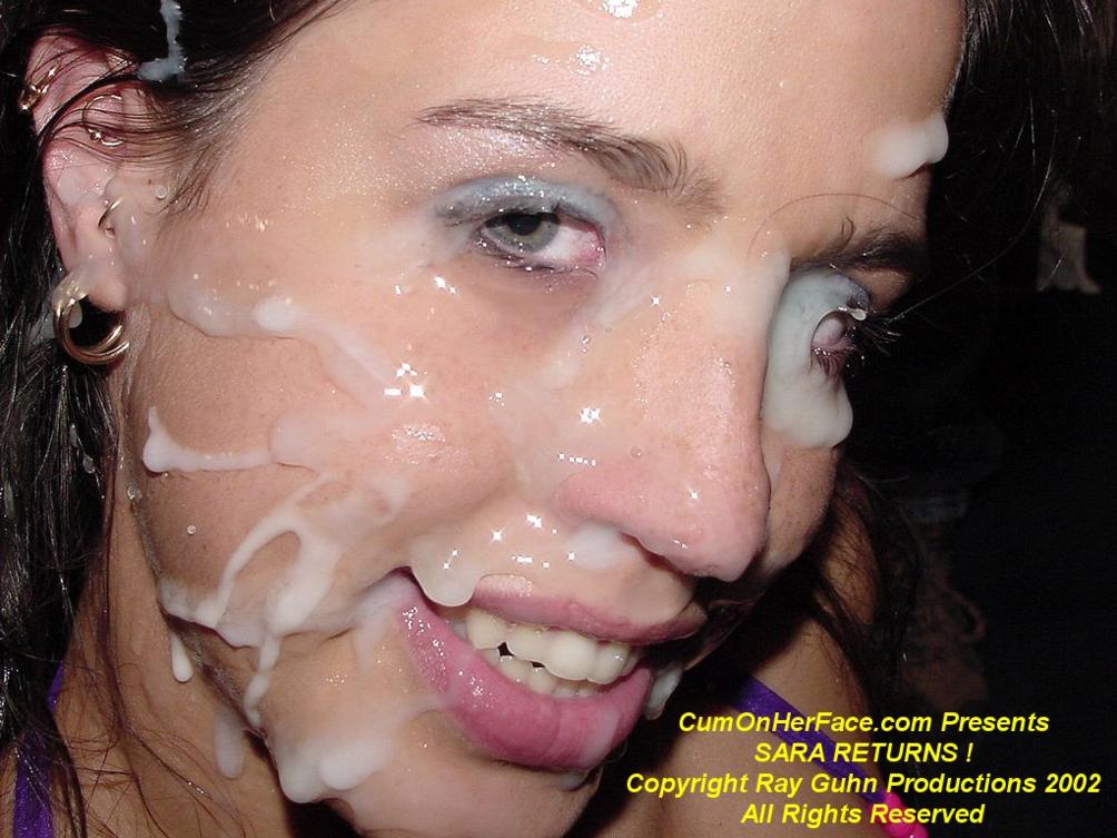 bukkake COFH Sara COHF COHF Sara cum in eye cum in eyes cum on face cumonherface cumshot facial gloryhole pierced clit pierced tongue real cum Sara sexoba_33