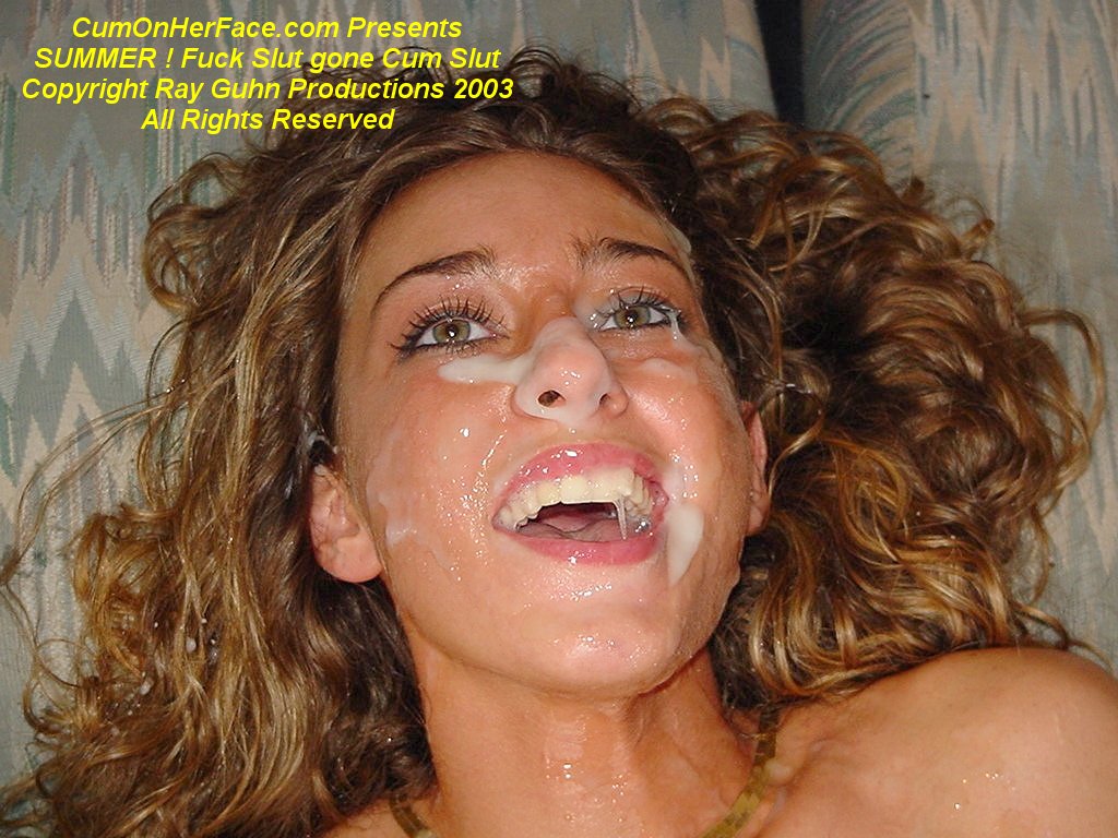 brunette bukkake cum on face cumonherface facial orgy wedding ring wife_30
