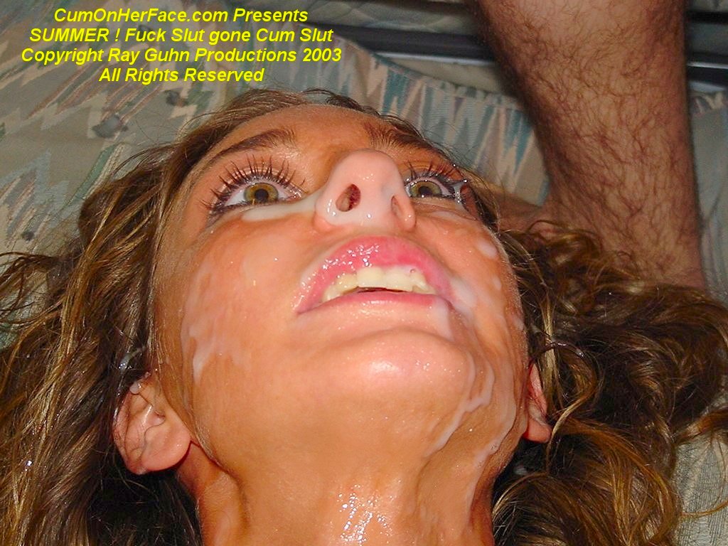 brunette bukkake cum on face cumonherface facial orgy wedding ring wife_33