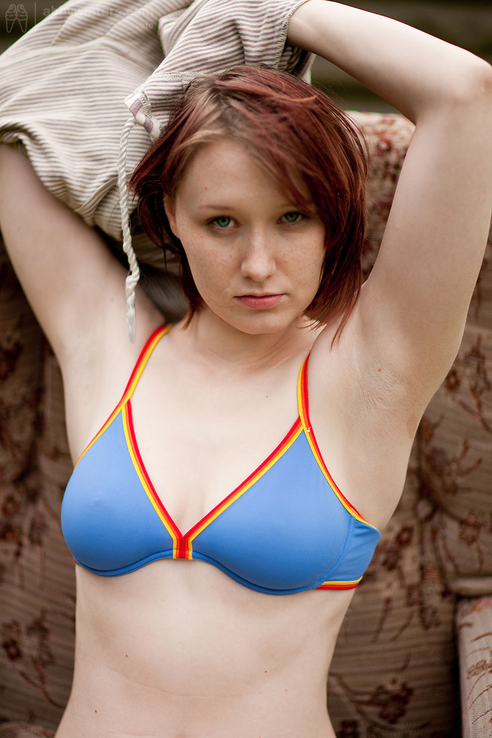 Hairy Redhead Teen Solo - Teen Pale Hairy Redhead Babe Pasty White from Abby Winters - Image Gallery  #77399